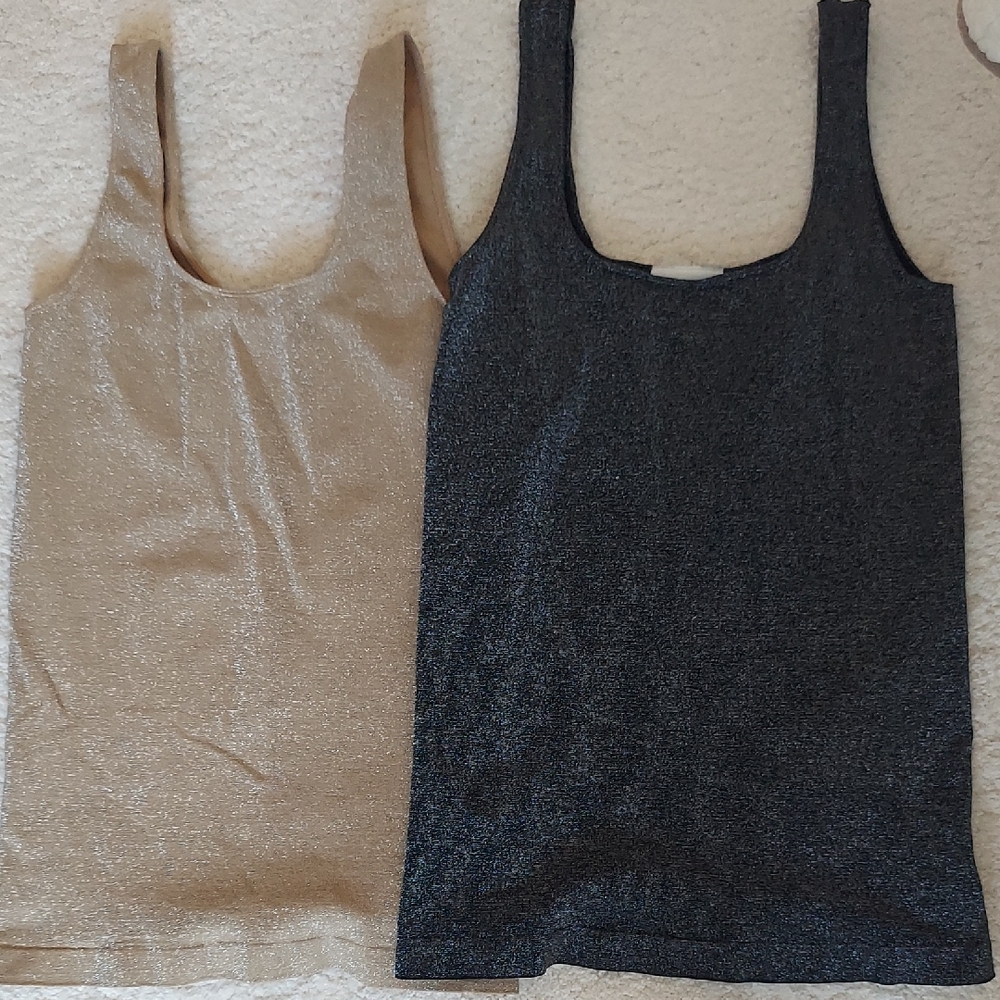 Patchington Metallic Tank Duo - Gold and Black
